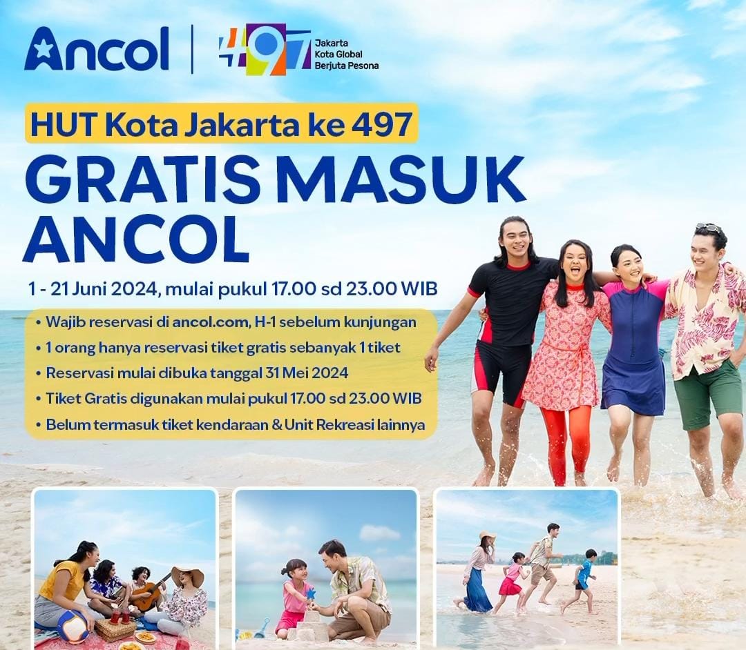 Masuk Ancol Gratis hingga 21 Juni 2024, Cek Syarat dan Caranya ...